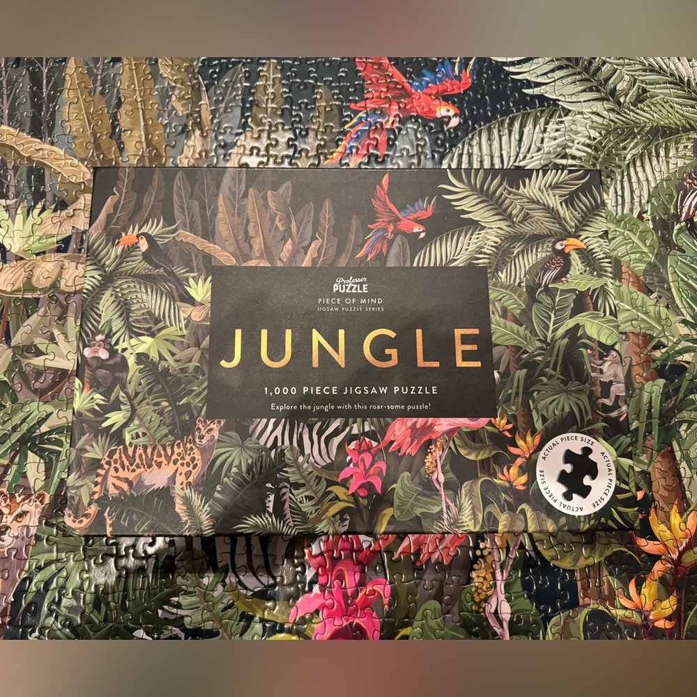 Professor Puzzle Jungle 1000 Piece Jigsaw COMPLETE